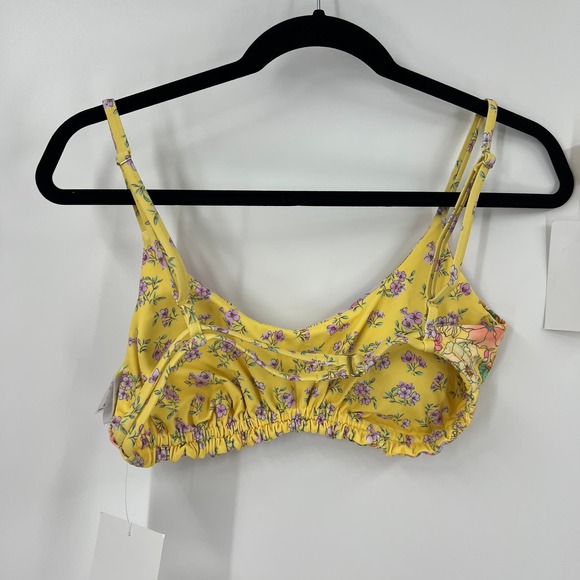 California Sunshine Yellow Daisy Floral Bikini Reversible Bikini NEW Women XL - Picture 4 of 10